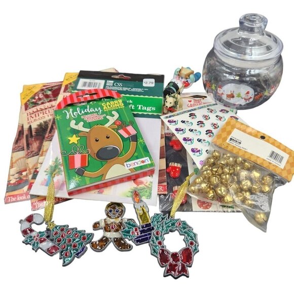 Assorted Christmas Craft & Gift Bundle With Activity Book Stickers Bells & More - Picture 1 of 10